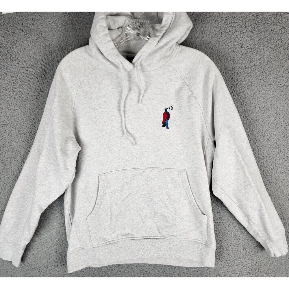 Parra Sweater Mens Small Logo Embroider Pullover Hoodie Sweatshirt